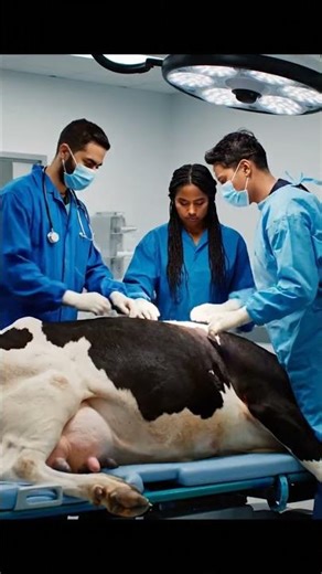 Pregnant Cow Crying in Pain — What the Doctors Did Saved Two Lives