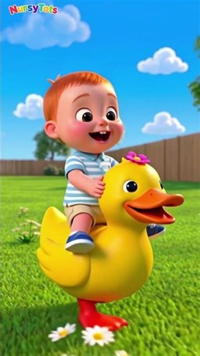 Funny Duck Ride & Baby Playtime | Nursery Rhymes & Kids songs | NursyTots #shorts