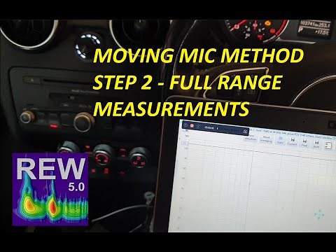 Room EQ Wizard (REW) - Car Audio Tuning - Moving Mic Method - Step 2 - Full Range Measurements