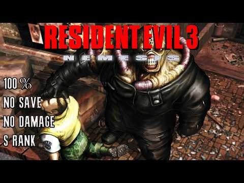 Resident Evil 3 Nemesis - 100% | Hard | No Damage | No Save | S Rank | Full Game Walkthrough