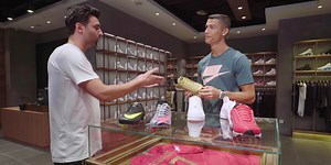 Cristiano Ronaldo Hits Beijing for Some 'Sneaker Shopping'
