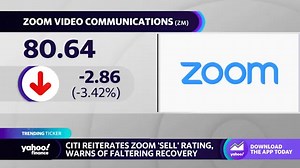 Citi reiterates Sell rating on Zoom stock