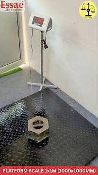 Best 1 Ton Platform Weighing Scale 1x1Meter | Essae DS-215N 1000x1000mm (1x1Meter) | 1x1M Platform