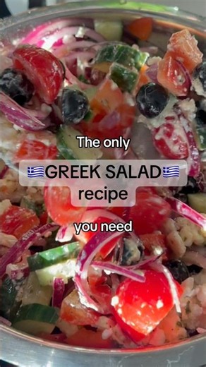 The ONLY Greek Salad recipe you need 🇬🇷