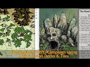 Setting up a TTRPG Campaign with Hexploration Decks and Tiles