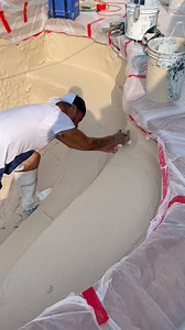 Unique plaster color 😮‍💨🔥 #satisfying #Godisgood #exterior #swimmingpool #exteriordesign #explore #outdoors #swimming #plaster | JR Pool Plastering&Tx Gunite