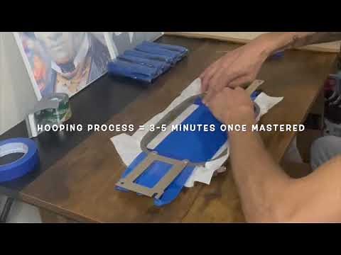 Lanyard Embroidery Full Tutorial - Hooping and digitizing for multiple lanyards on one Standard Hoop