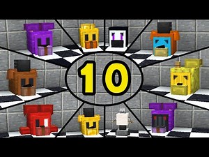 Building 10 FNAF Animatronics in Minecraft! (Java/Bedrock)