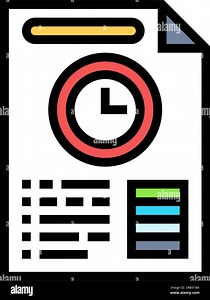 audit time management color icon vector illustration Stock Vector Image & Art - Alamy