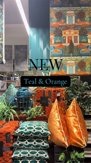 Spring/Summer Cushion Collection: Teal & Orange
