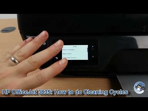 HP Officejet 3835: How to do Printhead Cleaning Cycles and Improve Print Quality