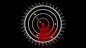 Download Futuristic radar screen, sonar radar screen for free