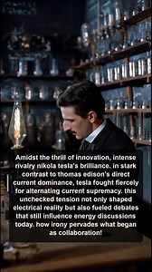 3.6K views · 106 reactions | Explore the fierce rivalry between Nikola Tesla and Thomas Edison, highlighting their contrasting visions for electricity and the lasting impact on today's energy debates and innovations. | Nikola Tesla Legacy | Facebook