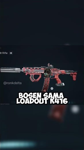 Bored with the K416 weapon, you should try this loadout #garenadeltaforce #deltaforce #deltaforce...