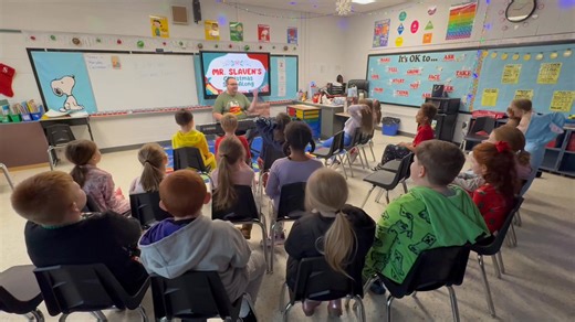 🎄✨ Mr. Slaven turned the season into a show to remember! Our 2nd graders enjoyed a festive Christmas concert and variety show filled with sing-a-longs (featuring Mr. Slaven on the keyboard 🎹), holiday trivia, dancing, and lots of laughter. What a joyful way to celebrate the season and make memories together! 🎶 | Middlesboro Elementary School
