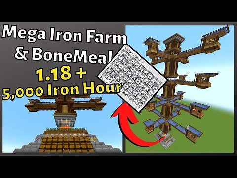 Minecraft Mega Iron Farm 1.18 Map download
