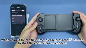 Mobile Game Controller for iPhone/Android with 4 Mapping Button/Joystick Can Adjust Height Phone Game Controller - PS Remote Play, Xbox Cloud, Steam Link, GeForce NOW (For iPhone&Android, Black)
