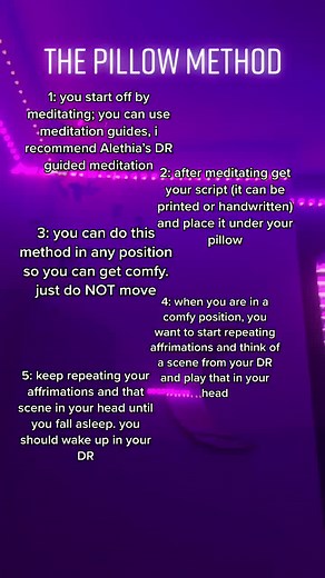 The Pillow Method for Shifting Realities