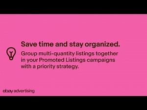 eBay Advertising Quick Tips Multi-Quantity Listings