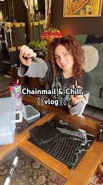 Chainmail & chill vlog: working on scalemail pauldrons ⛓️