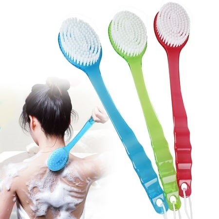 Bath Body Exfoliating Brush, Shower Back Cleaning Scrubber with Long Plastic Handle & Soft Bristles, Dry or Wet Skin Exfoliator Brush Back Washer for Men Women, Bath Shower Body Scrubbing Massager - Walmart.ca