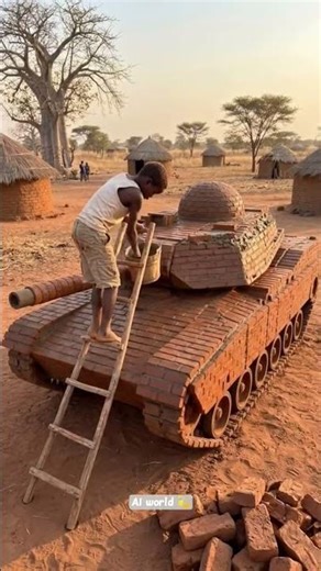 Building an Army Tank from Bricks 🧱💥 | Ultimate DIY Military Build #Shorts