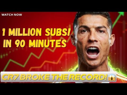 Ronaldo Broke YouTube in 90 Minutes! 😱 (1 Million Subs Record)