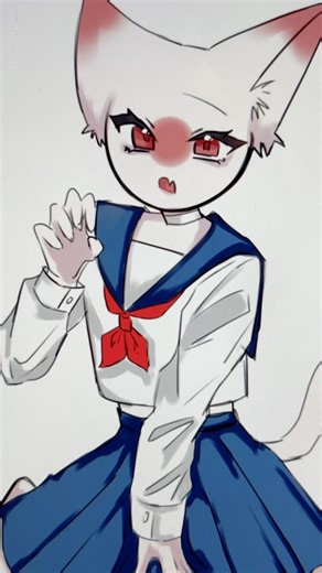 にゃぽんちゃんと！ #カンヒュ #カントリーヒューマンズ #デジタルイラスト #おすすめにのりたい #fyp