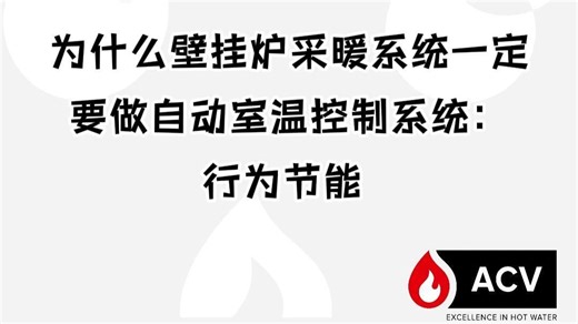 为什么壁挂炉采暖系统一定要做自动室温控制系统：行为节能
