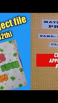Mathematics class 12th Project file (Applied maths class 12th project file)
