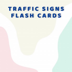 Traffic Signs Flashcards for Kids - Etsy
