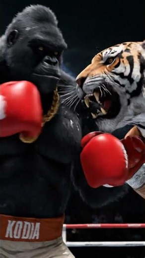 Unreal Boxing Fight: Gorilla Koda vs Bengal Tiger