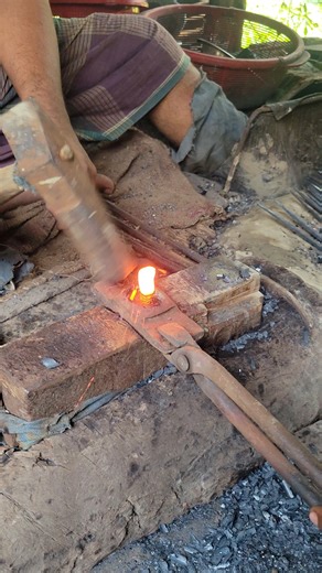 Old Tools Melted Into a New Peraak Complete Forging Tutorial# youtube short video