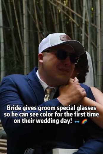 Bride's Heartwarming Gift: Groom Sees Color for the First Time