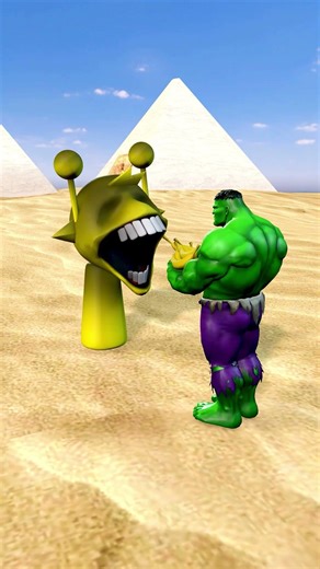 Hulk & Alien Teacher Gone Wrong #3danimation #funny #shorts #brainrot #hulk #memes #animation #edit