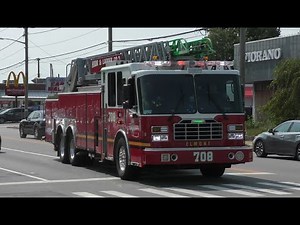 **Airhorn!** Elmont FD Engine 701 & Ladder 708 Responding