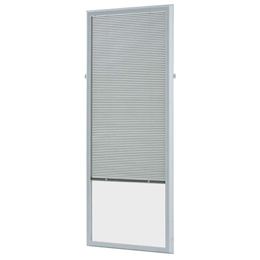 Check The Home Depot's Q&A Before Buying: ODL White Cordless Add-On Blinds for Raised Frame Doorglass 23-3/4 in. Width x 65-3/4in. Height