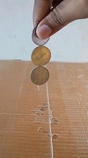 magnet and coin experiment #schoolexperiment #experiment #scienceexperiments