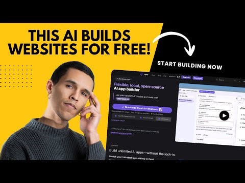 This FREE Open-Source AI Website Builder Runs on Your Computer | Dyad Tutorial.