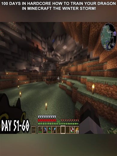 [Part11] 100 Days in HARDCORE HOW TO TRAIN YOUR DRAGON.#gaming #minecraft #minecraft100days #minecraftmods