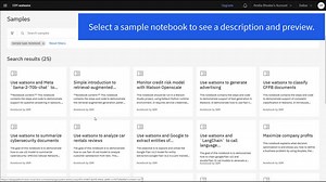 Add a sample notebook: IBM watsonx