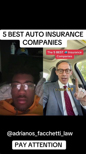 5 BEST AUTO INSURANCE COMPANIES ‼️