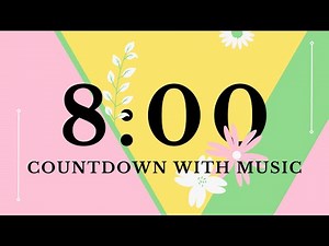 8 Minute Timer with Relaxing Music and Alarm | Take a Break