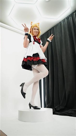 Cosplaying Maid Rengoku… #anime #demonslayer #rengoku