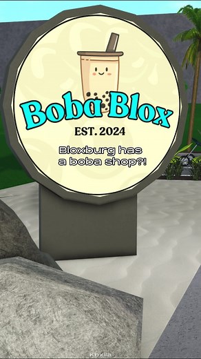 Bloxburg boba shop build 🤍🧋lmk what y’all think about it! #bloxburg #welcometobloxburg #roblox #bloxburgbuild