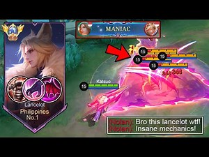 MANIAC!! LANCELOT HARD CARRY MATCH IN MY LAST MATCH TO MYTHIC SOLO RANK! (INTENSE MATCH!) - MLBB