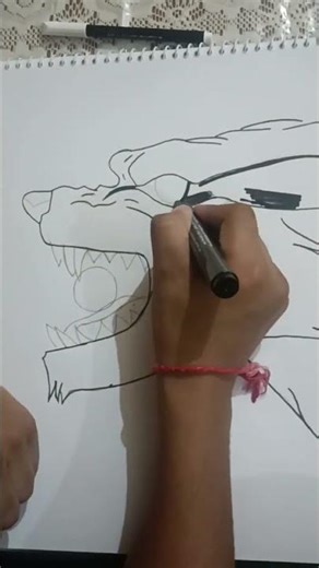 🦊 Kurama Drawing | Powerful Naruto Art Short #shorts #drawing