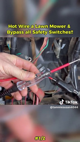 Hot Wire a Lawn Mower & Bypass all Safety Switches!! (1/2) #mower #build #offroad #offroadmower #mud #mudmower #lawnmower #ridingmower #lawncare #yardwork #mower #pushmowerlife #lawnmowerhack #lawncarehack #diylawncaremaintenance #onlytakesaminute #simplelifehacks #fypシ #lawnmowerflip #foryou