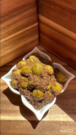 Zeytoon parvarde(marinated olives) is a popular Iranian dish