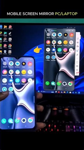 How to mirroring screen on PC/Laptop | how to screen mirroring in laptop #shorts